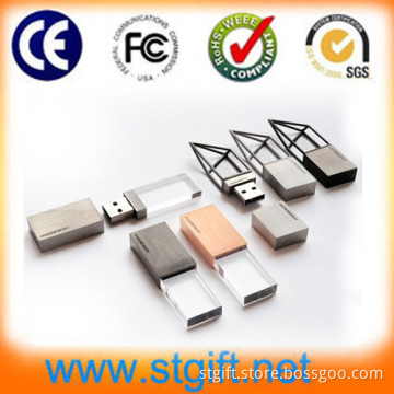 4GB Customized Business Gift Transparent Acrylic USB Drive